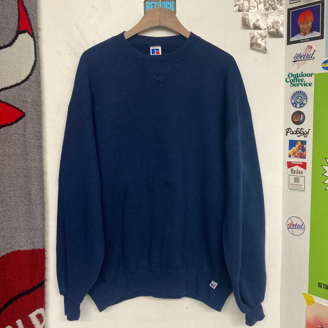 90‘s USA 러셀 맨투맨 ‘네이비‘ 상품이미지1