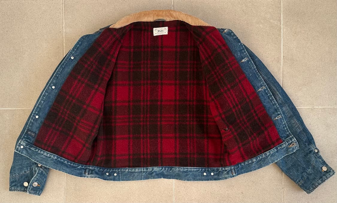 80s 빈티지 폴로 덩가리 자켓 L 상품이미지5