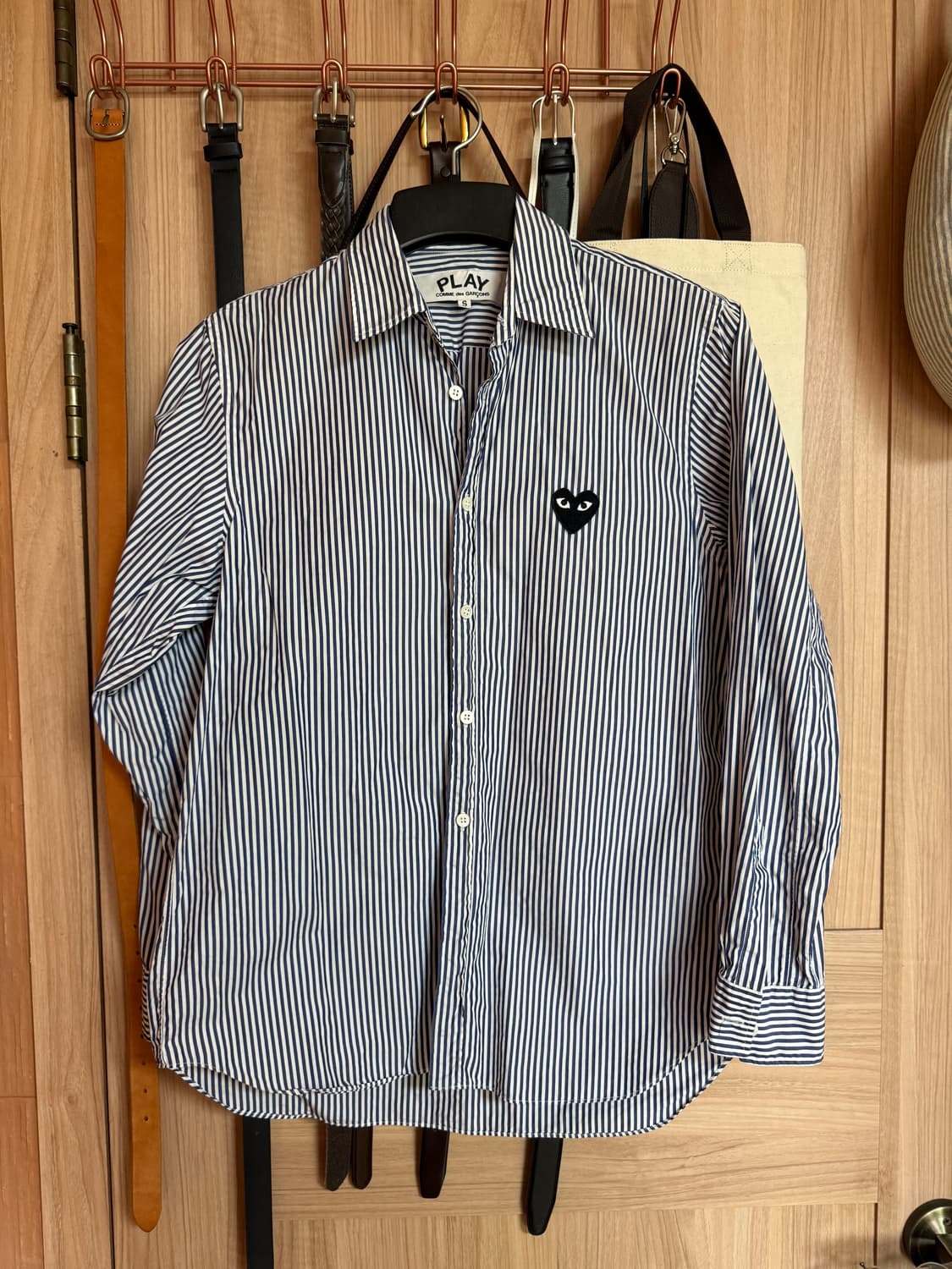 꼼데가르송 플레이 스트라이프 셔츠 S 상품이미지1