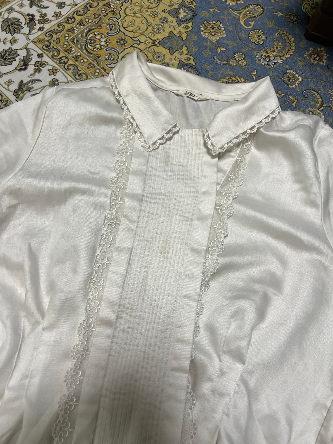 빈티지 화이트 블라우스 Free 상품이미지2