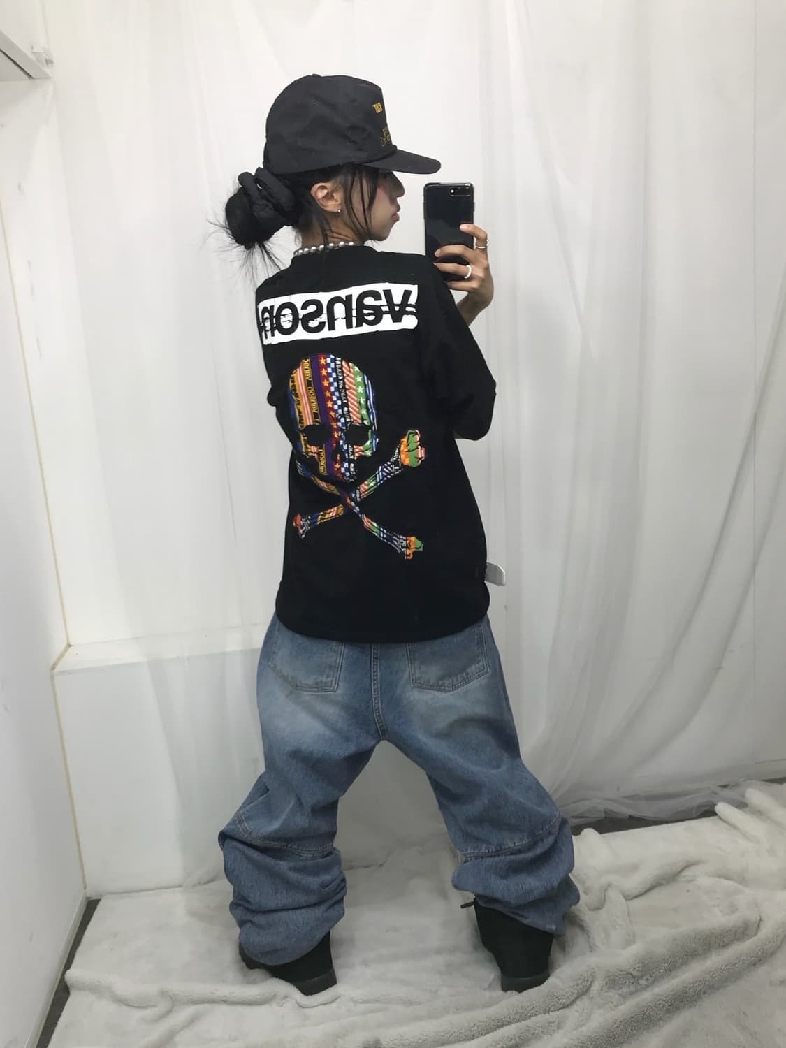 ☠️ 밴슨 멀티 패턴 스컬 빅패치 반팔 티셔츠 ☠️ 상품이미지4