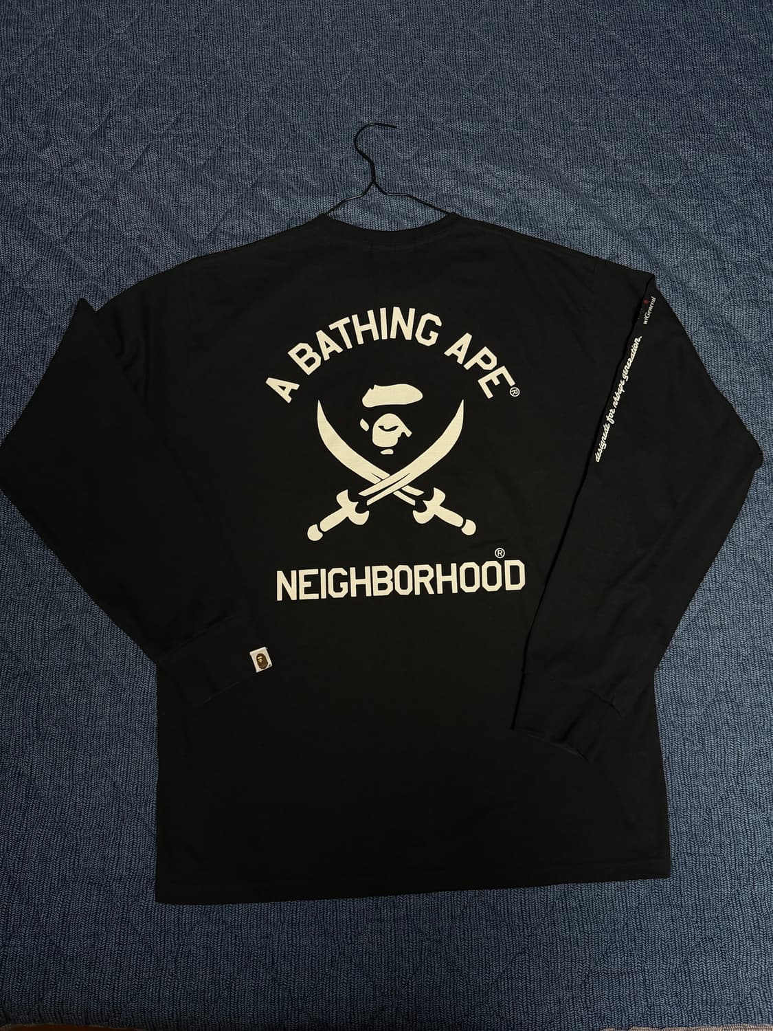 베이프 x 네이버후드 롱슬리브 XL 상품이미지4