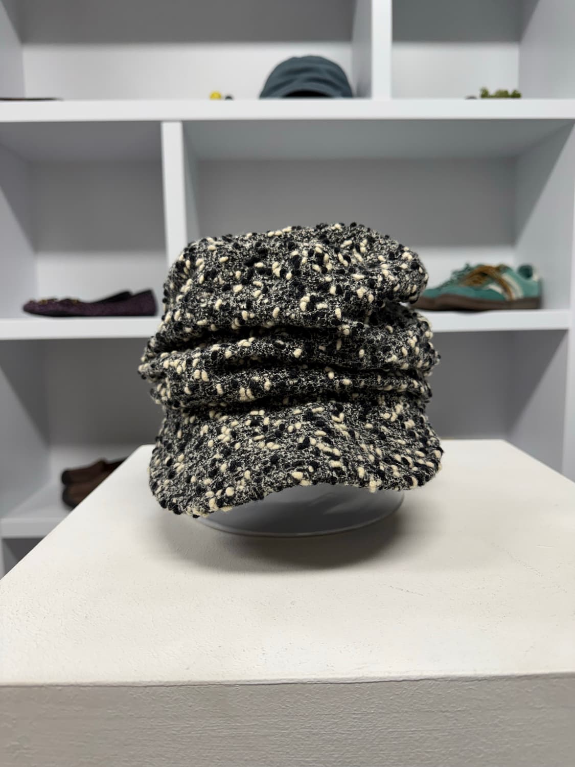 ca4la 트위드 캡 상품이미지4