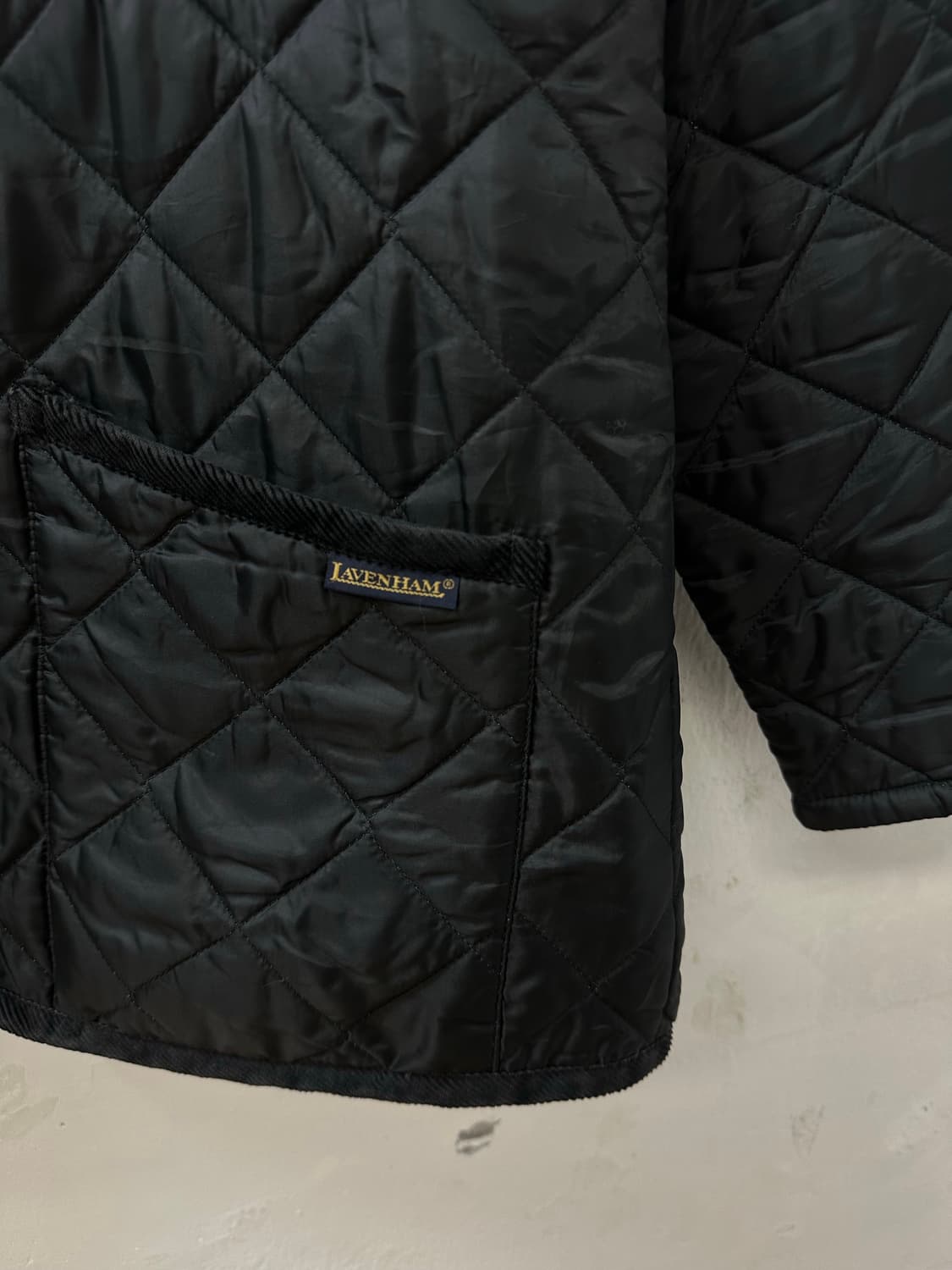 Lavenham라벤햄 다이아 블랙 퀼팅 재킷 Made in England 상품이미지4