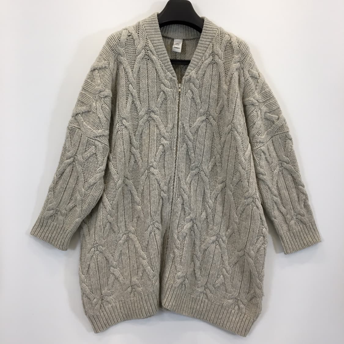 톰보이 케이블 오버 니트점퍼 FREE  상품이미지1