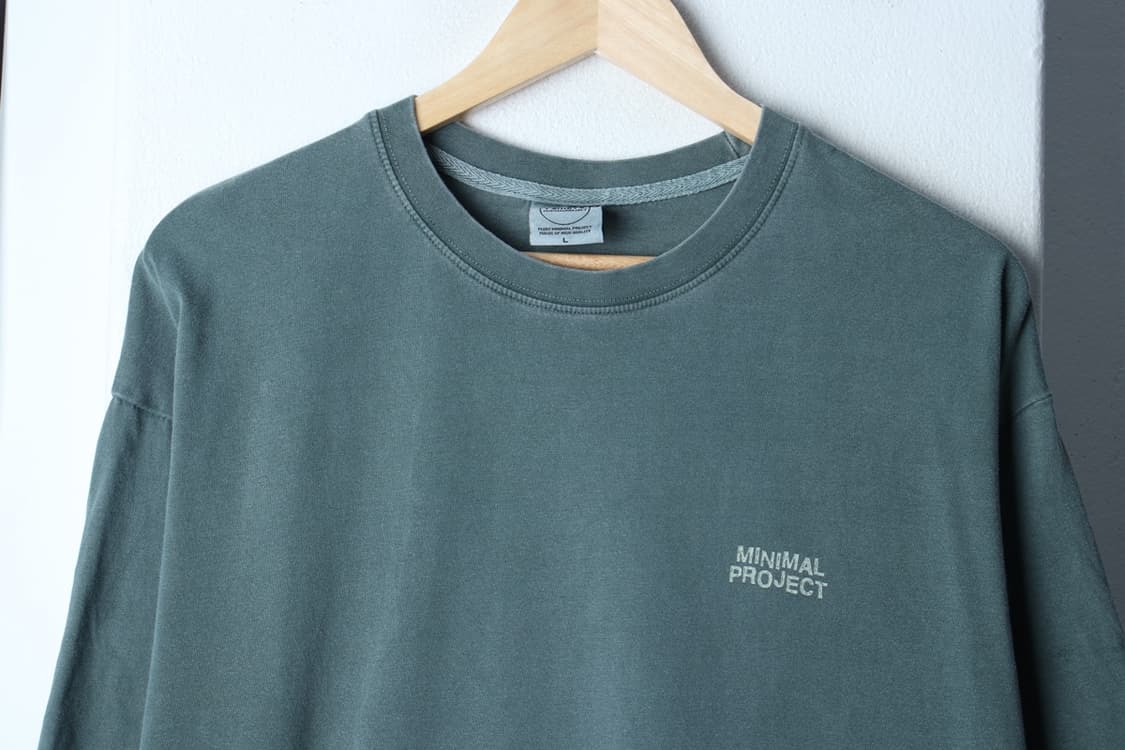 (L-XL) 미니멀프로젝트 반팔 티셔츠 피그먼트 그린 스트릿-H31126 상품이미지3