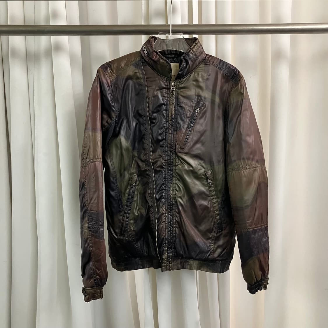 디젤 카모플라쥬 밀리터리 경량 패딩 자켓 S 상품이미지1