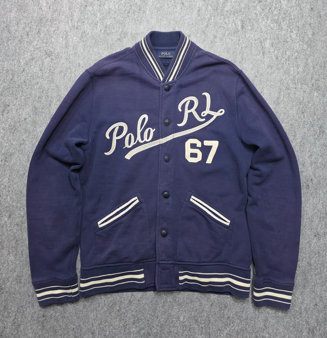 폴로 랄프로렌 RL 67 베이스볼 빈티지 바시티 자켓 M 상품이미지1