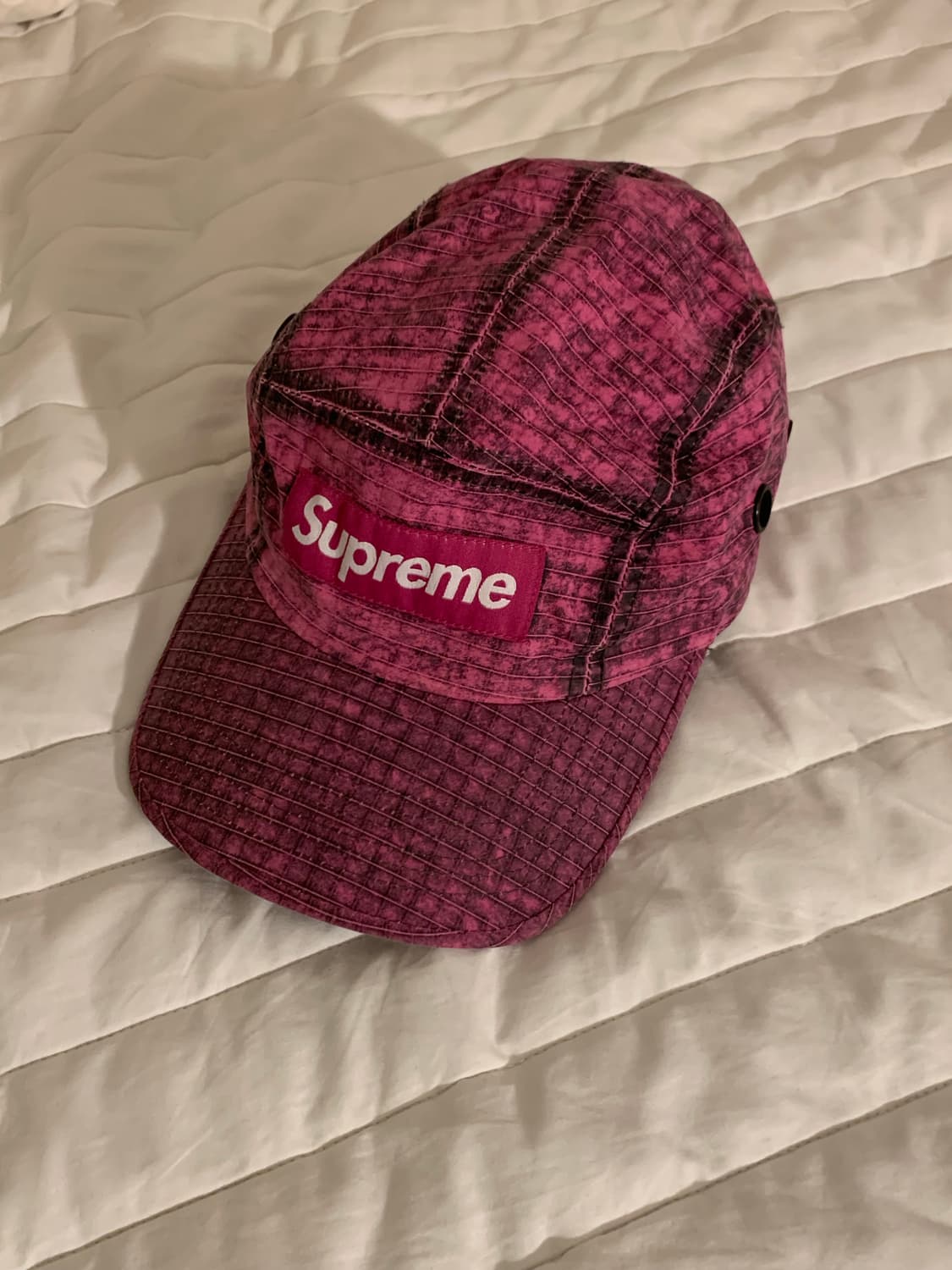 슈프림 디스트레스드 립스탑 캠프캡 핑크  상품이미지3