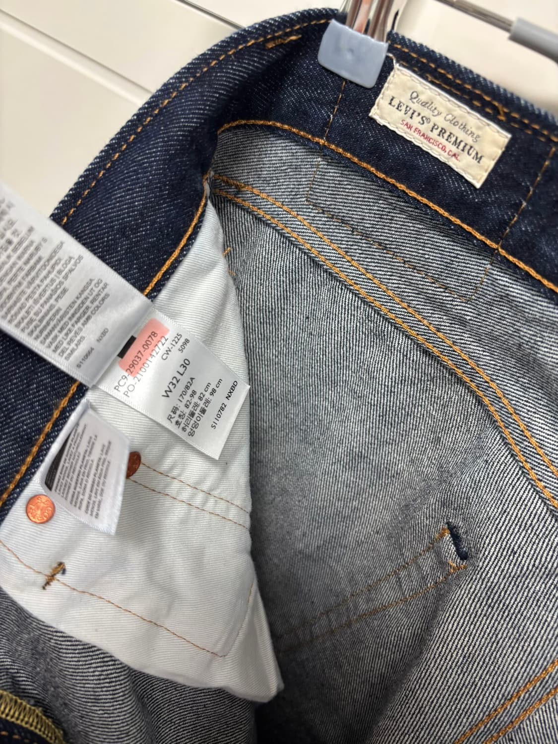 리바이스 568 루즈 스트레이트 핏 진 32WX30L 상품이미지7