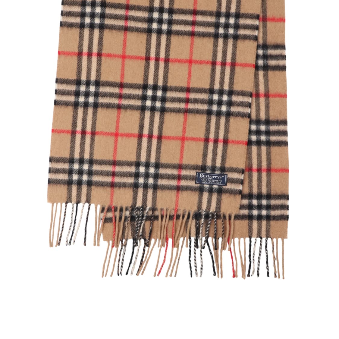 버버리 베이지 캐시미어 100% 노바체크 머플러 상품이미지5