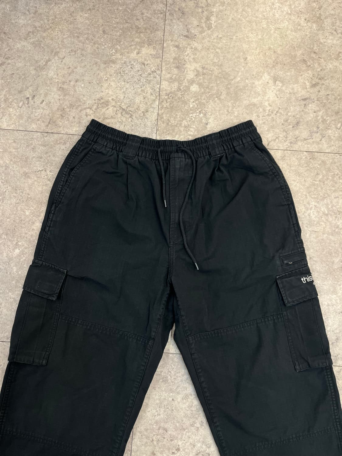 디스이즈네버뎃 밴딩 카고 팬츠 블랙 L #csz3273 상품이미지4