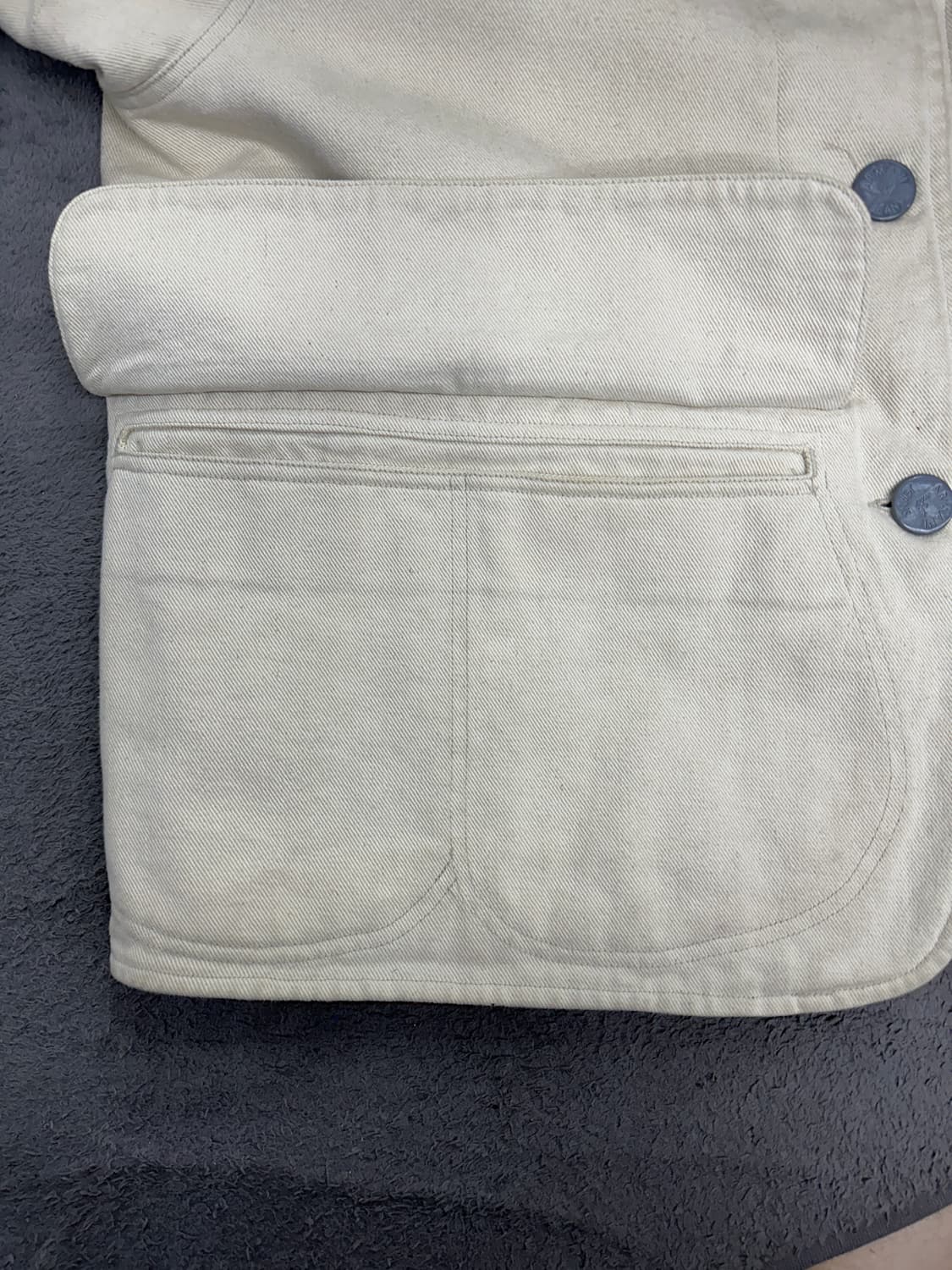 Late 80s Armani Jeans 데님 초어 자켓 L 상품이미지5