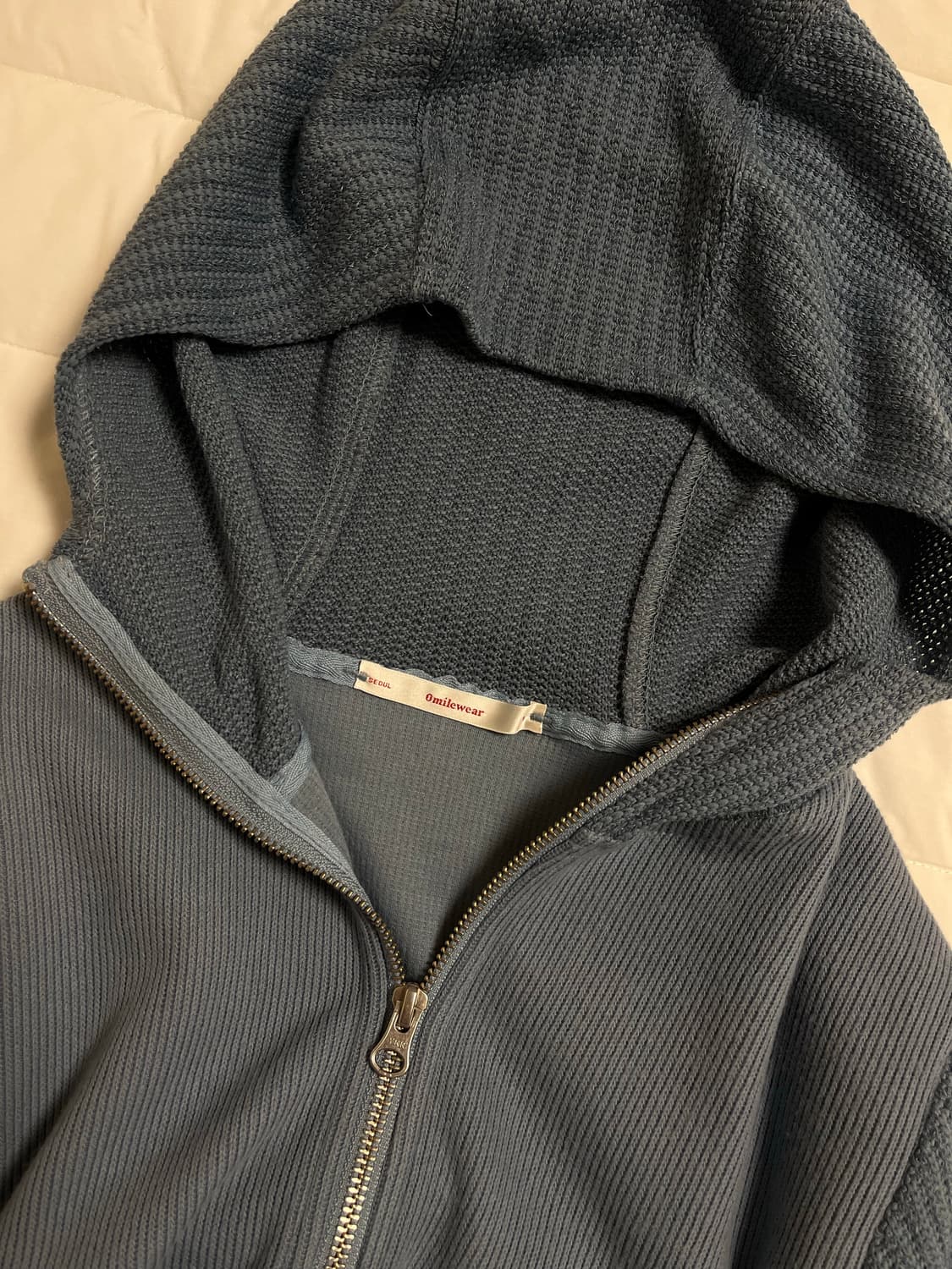 0milewear 영마일웨어 바라클라바 집업 블루 상품이미지7