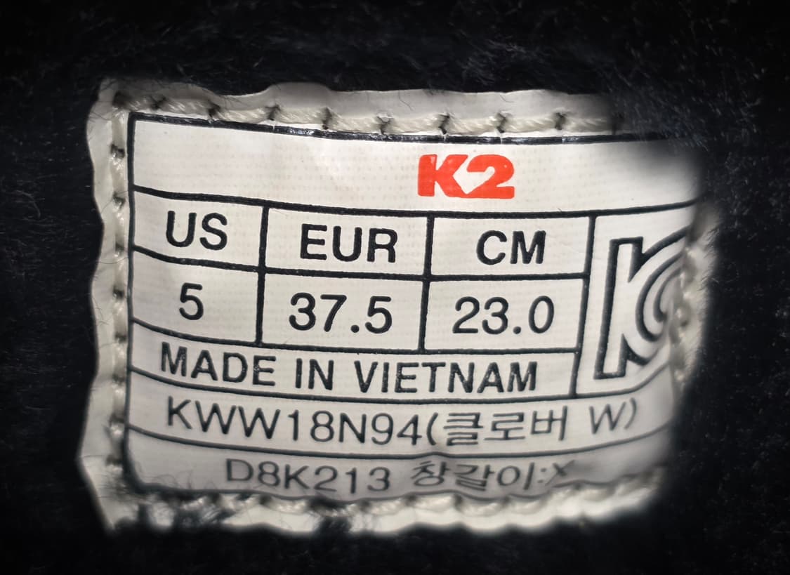 K2 여성방한화 230 방한부츠 패딩부츠 LB65 상품이미지8