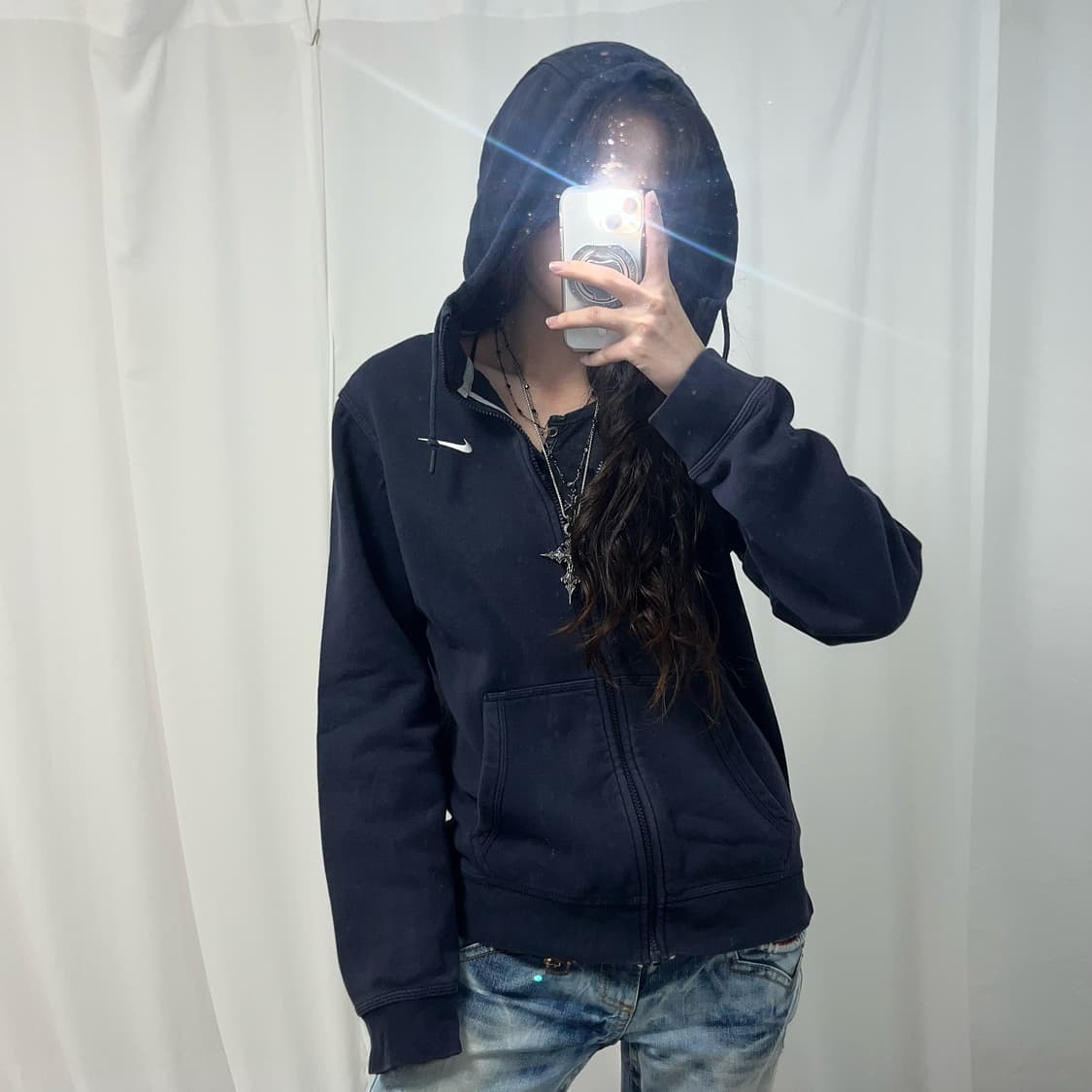 Nike Navy Hoodie Zip-up 상품이미지2