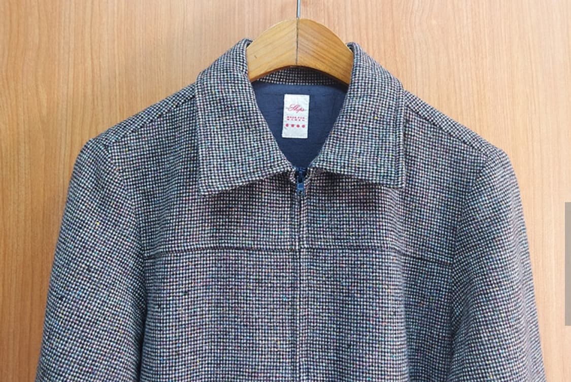 트위드 카라 울 92% 자켓 상품이미지2