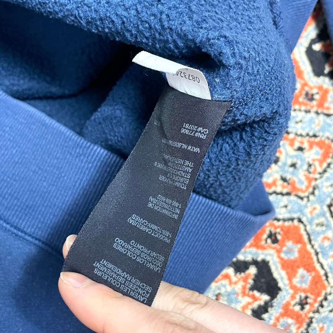 타미힐피거 블루 기모 맨투맨 남성L 상품이미지6