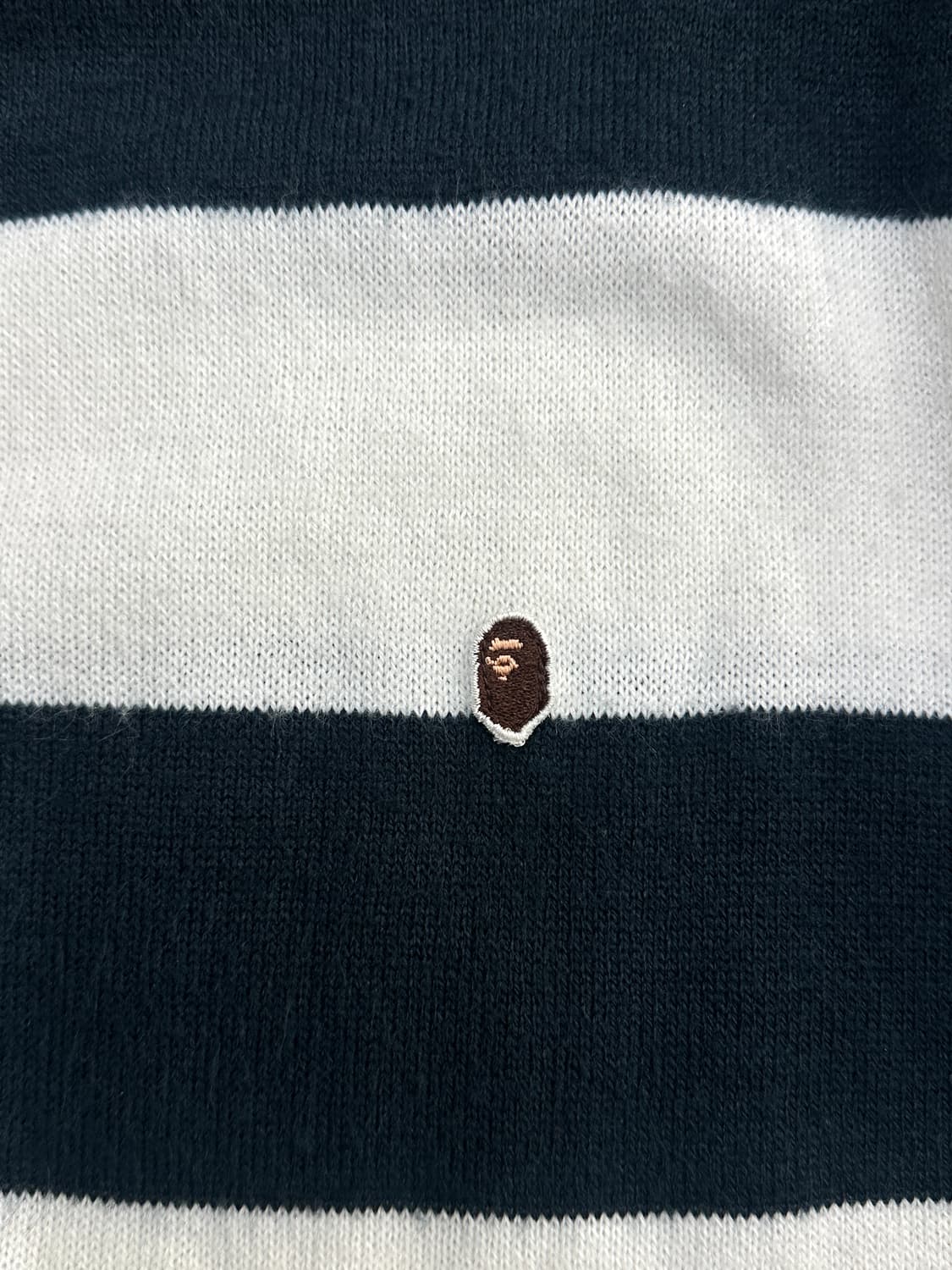 베이프 스트라이프 미니사루 7부 니트  상품이미지8