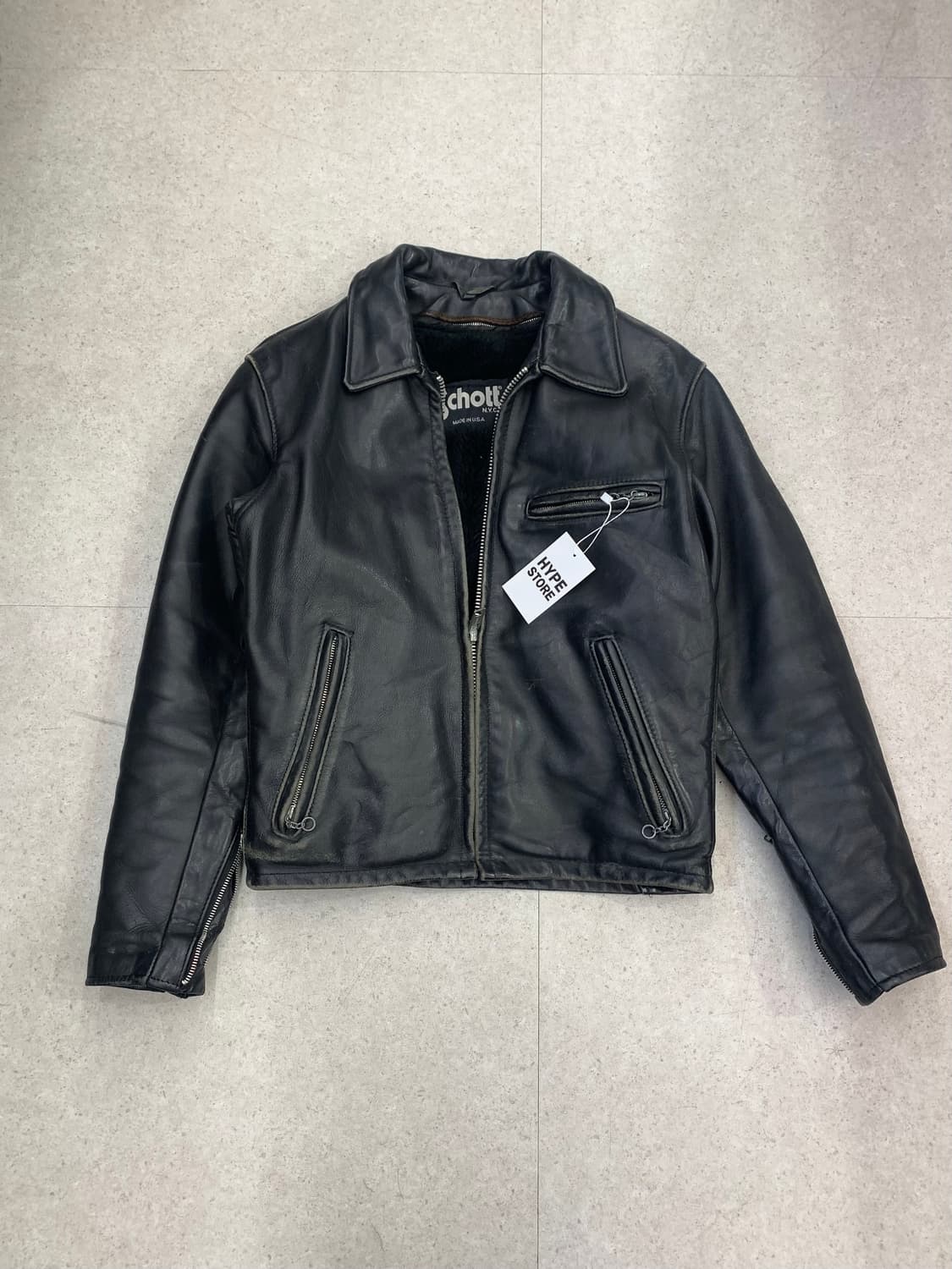 Schotr 쇼트 가죽 자켓 상품이미지1