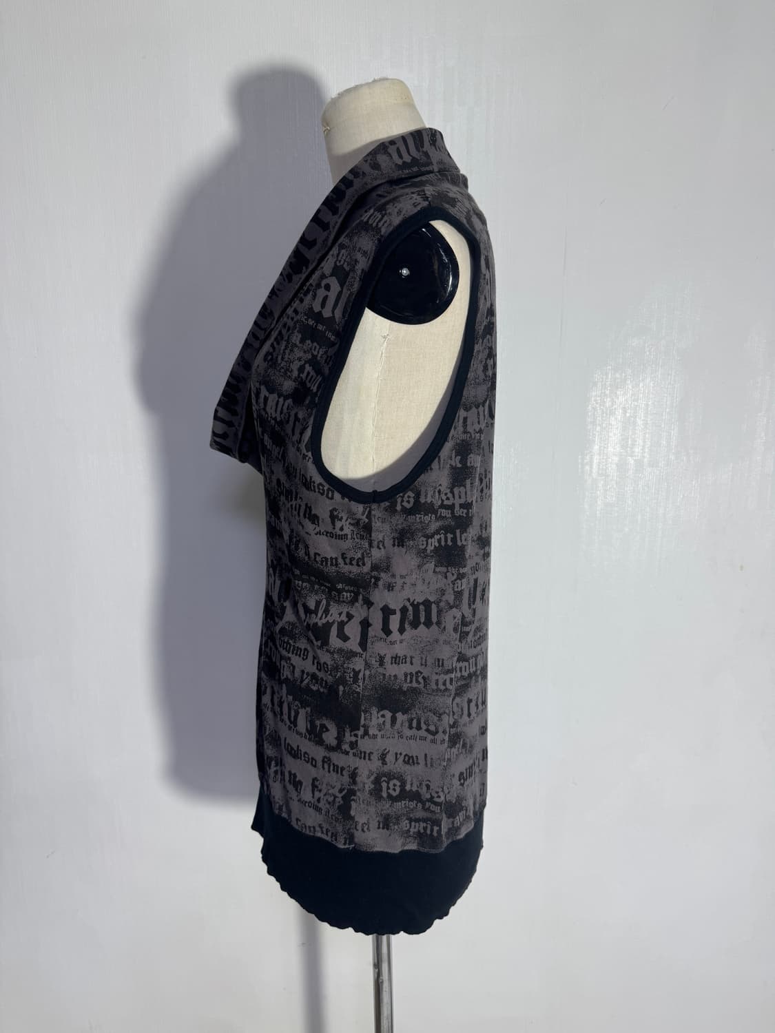 알곤퀸즈 레터링 슬리브리스 탑 y2k vkei 하라주쿠 펑크 상품이미지2