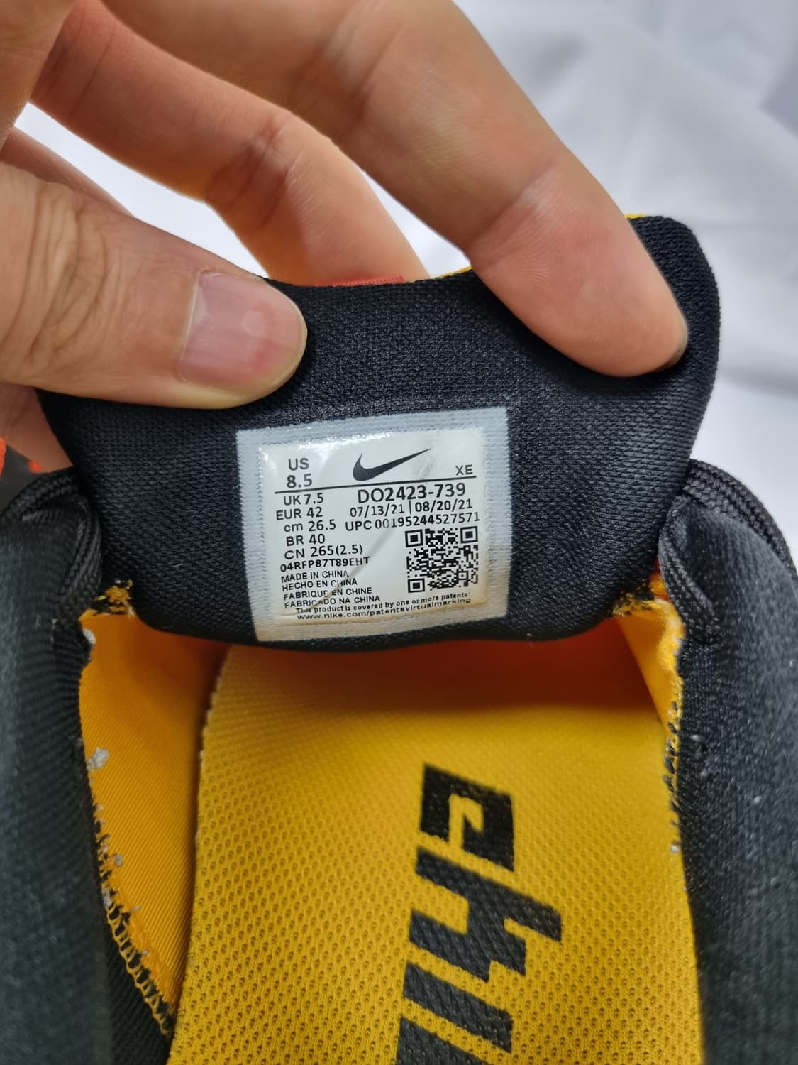 265 나이키 에어 줌 페가수스 38 에키덴 유니버시티 골드 상품이미지7