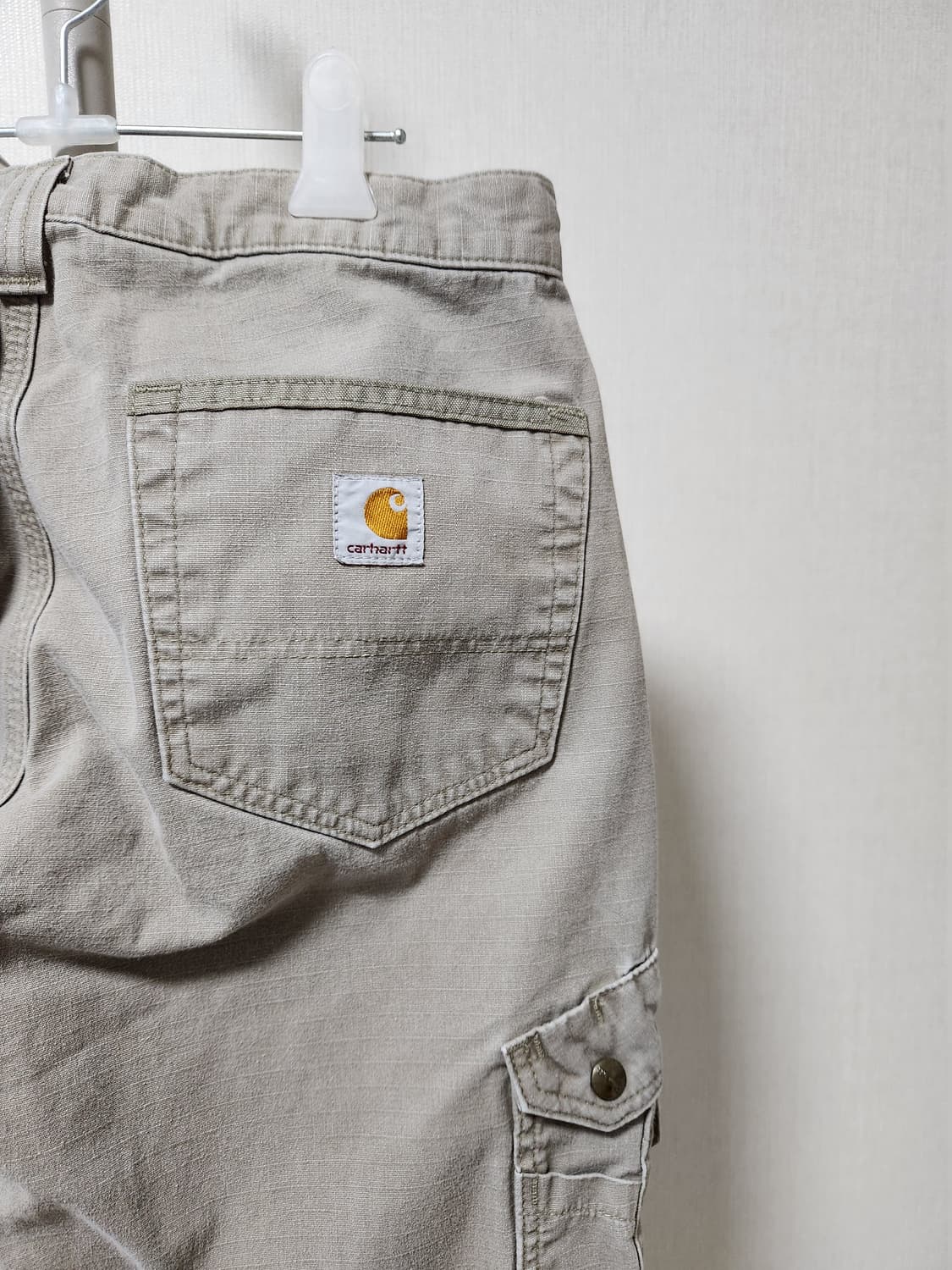칼하트 빈티지 립스탑 카고 베이지 31x30 상품이미지1