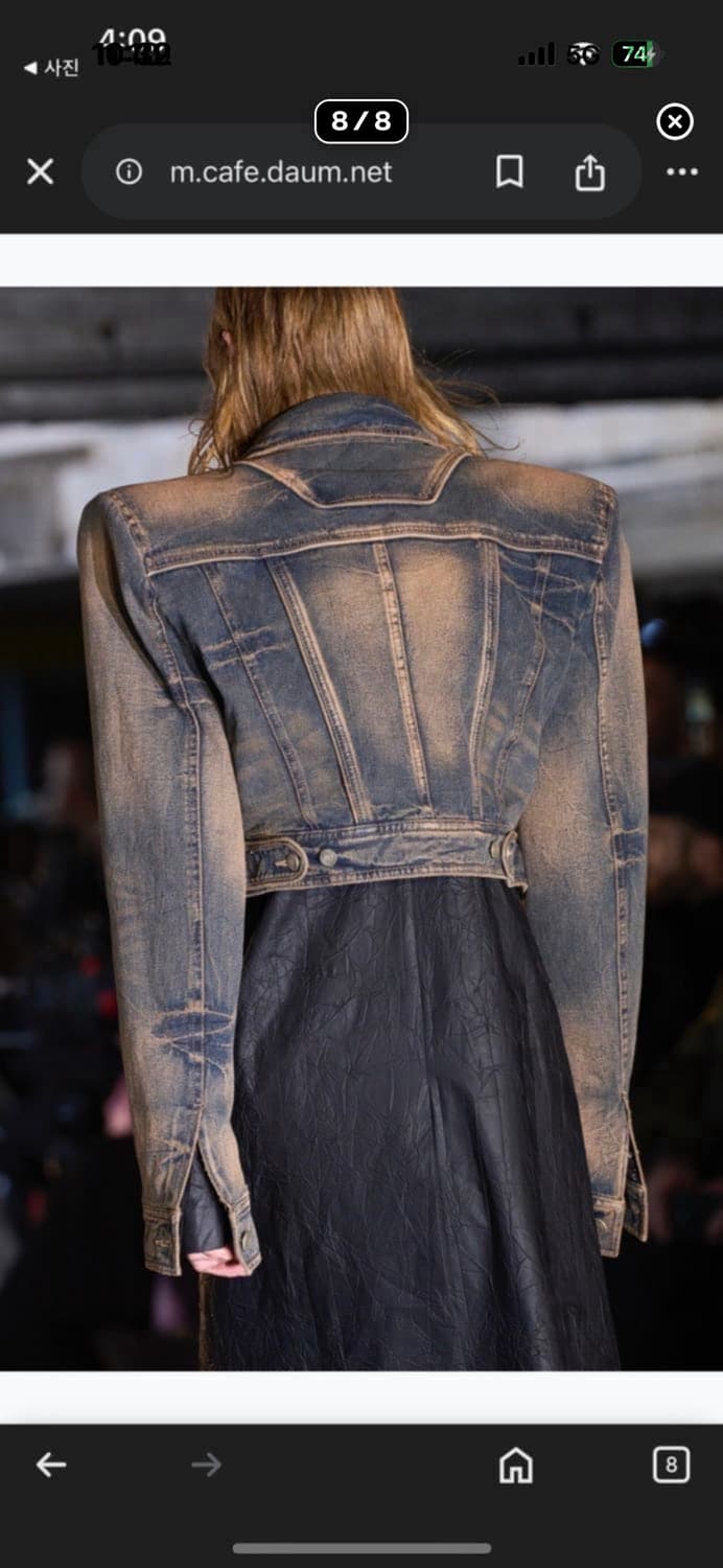 준지 [Runway] Denim Cropped Trucker 자켓 상품이미지8