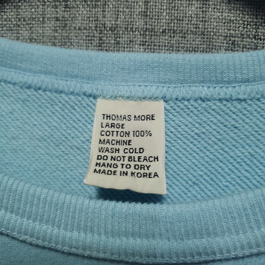 토마스모어 남성 래글런 스웻 셔츠 L토마스모어 남성 래글런 스웻 셔츠  상품이미지3