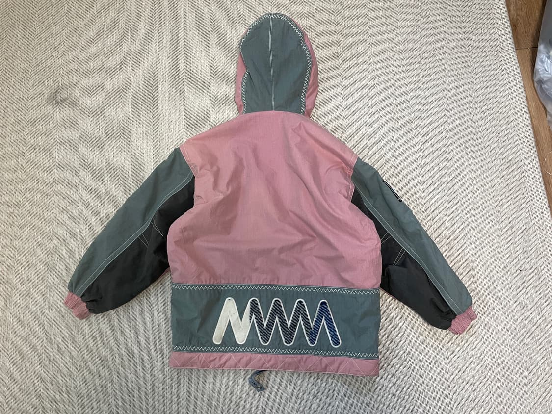 8~90s 데상트 패널 배색 후드 아노락 재킷 J03678 상품이미지2