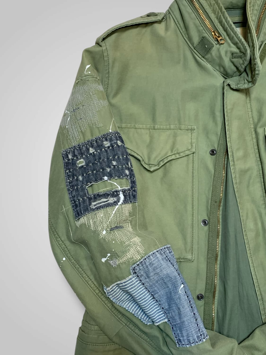 [M]폴로 데님앤서플라이 m65 패치워크 필드자켓 상품이미지4