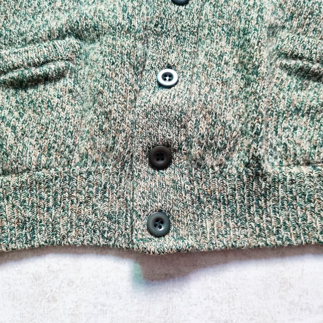 80s Italy 베네통 멀티컬러 울 가디건 L sz 상품이미지2