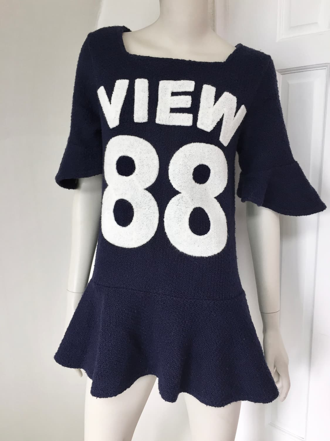 88 Bold Lettering Navy Mini Dress 상품이미지4