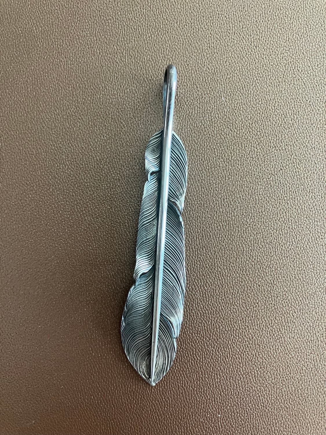 네이티브 아메리칸 실버 깃털 페더 펜던트 상품이미지1