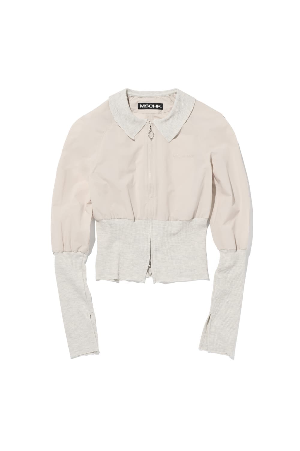 급처) 미스치프 라이트웨이트 와플 집업 셔츠  S 라이트베이지 상품이미지1