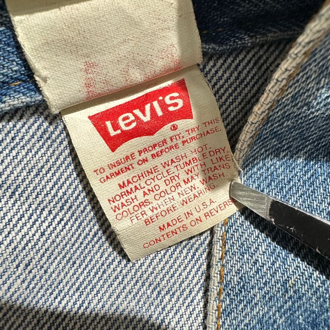 80’s USA 리바이스 데님 트러커 자켓 상품이미지9