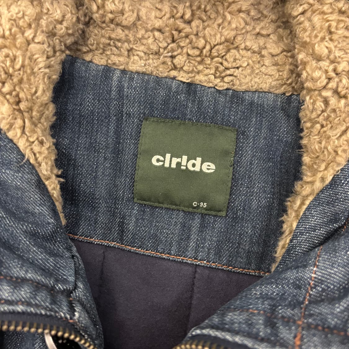 클라이드 데님 양털 롱 자켓 상품이미지3