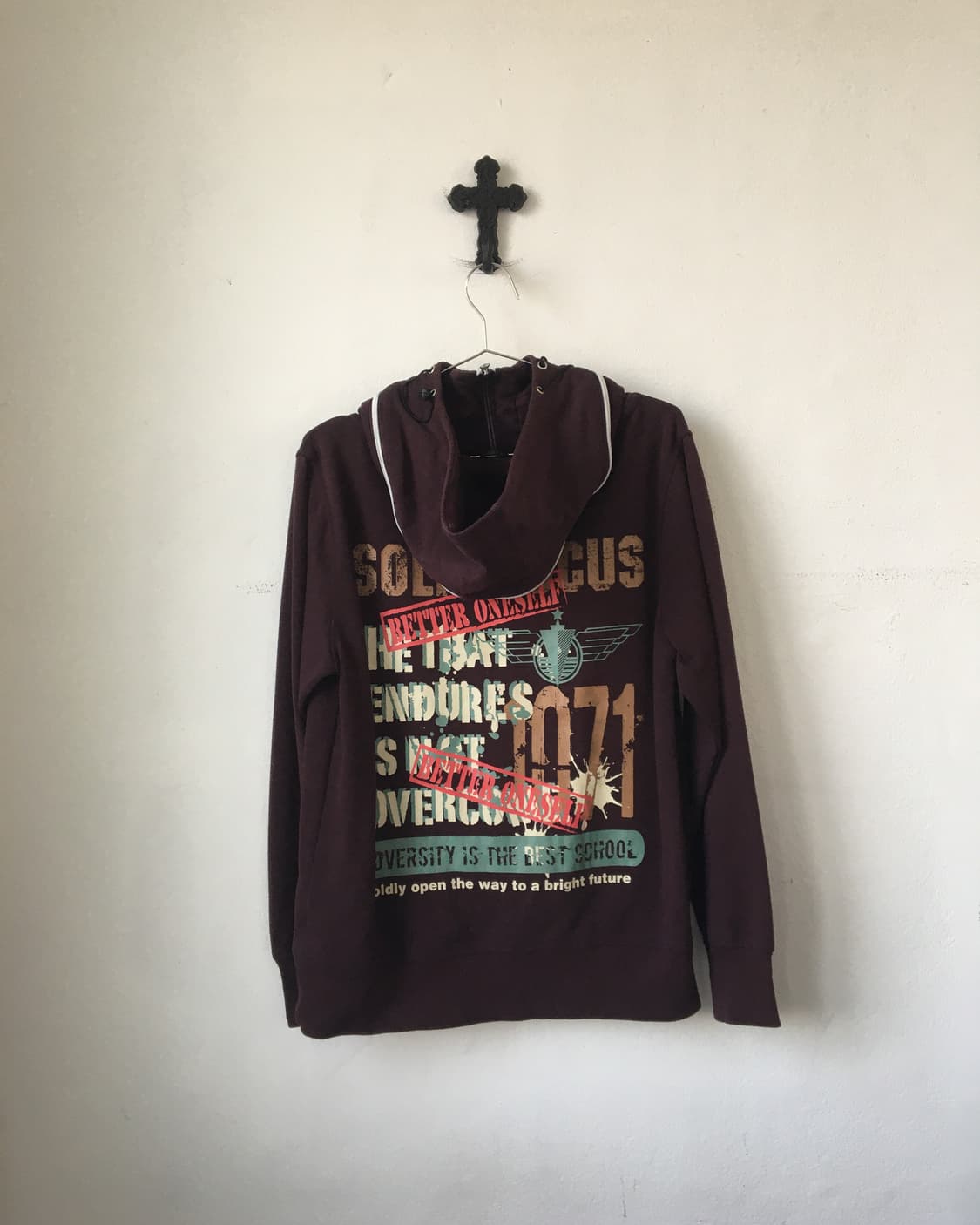 Back printing hood zip up 상품이미지2