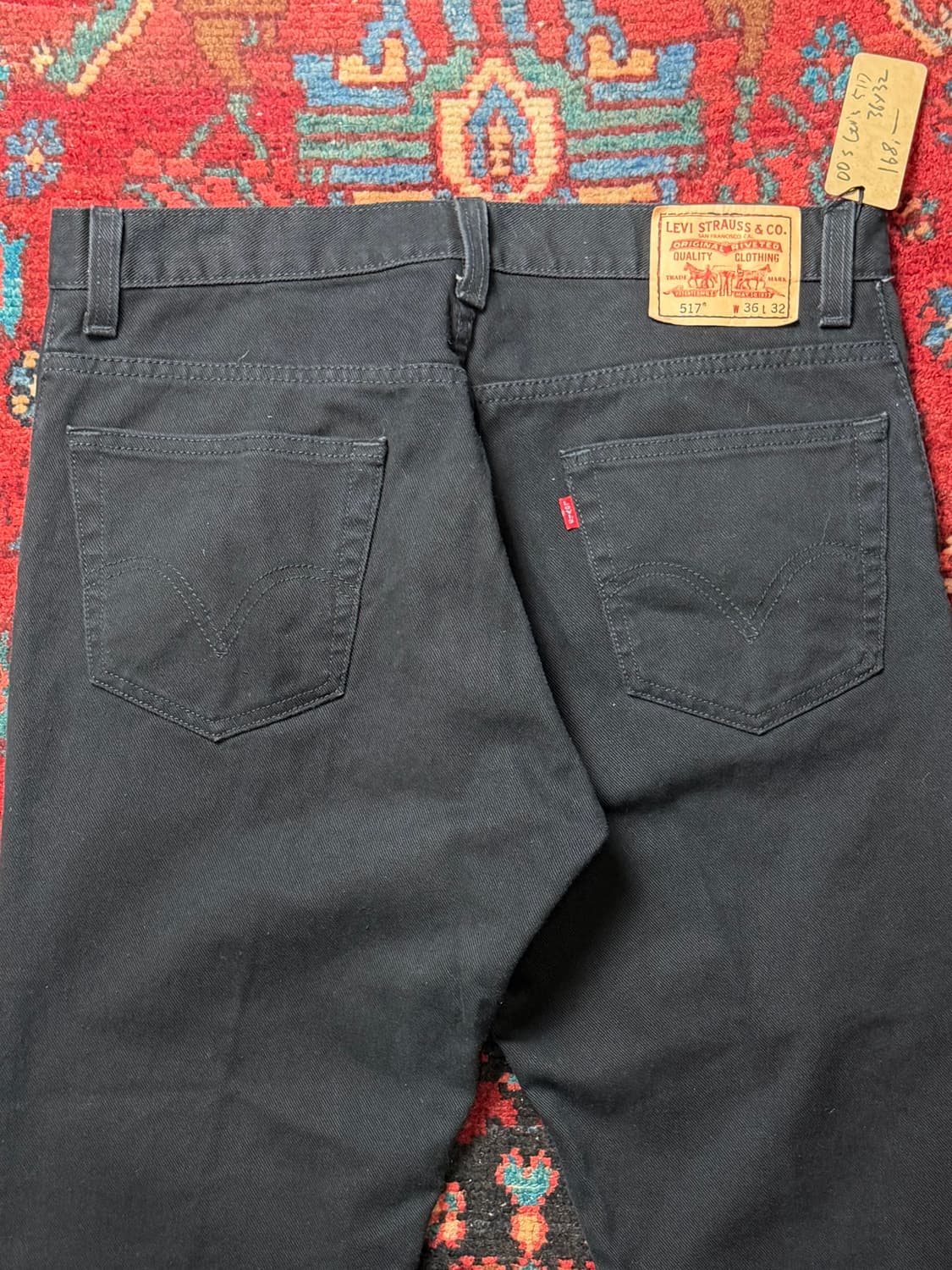 00's 빈티지 리바이스 517 블랙 플레어진 신품급 컨디션 상품이미지7