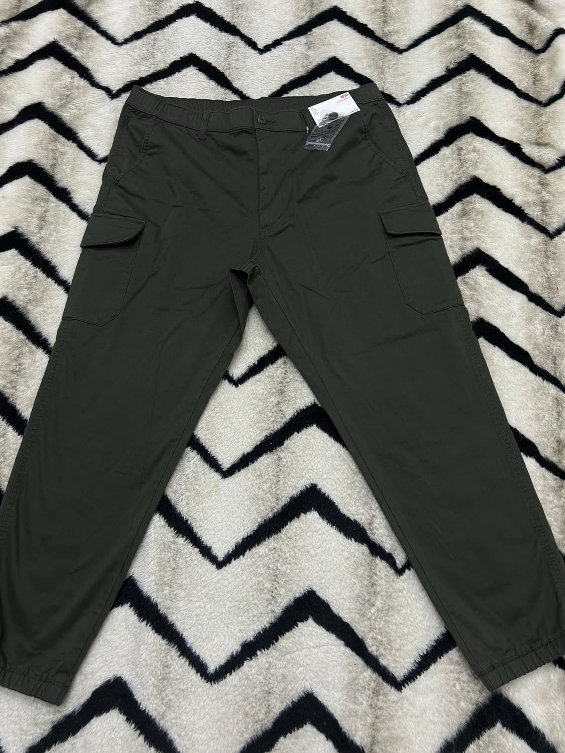 [XL]유니클로 카고 조거 팬츠/카키올리브 상품이미지3