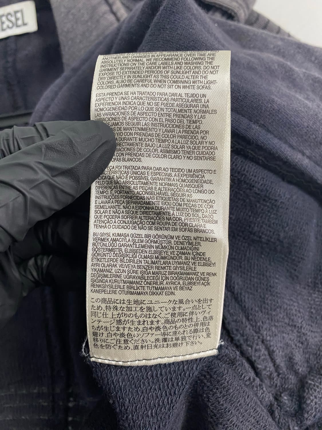 디젤 DIESEL 워싱 코튼 크롭 라이더 자켓 XXS <585> 상품이미지9