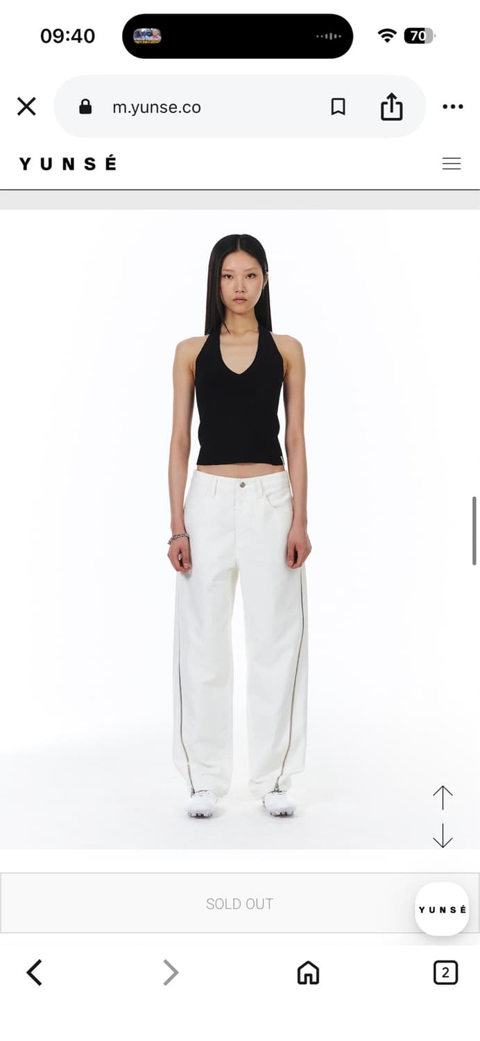 yunse strap halter knit 윤세 스트랩 홀터 니트 블랙  상품이미지6