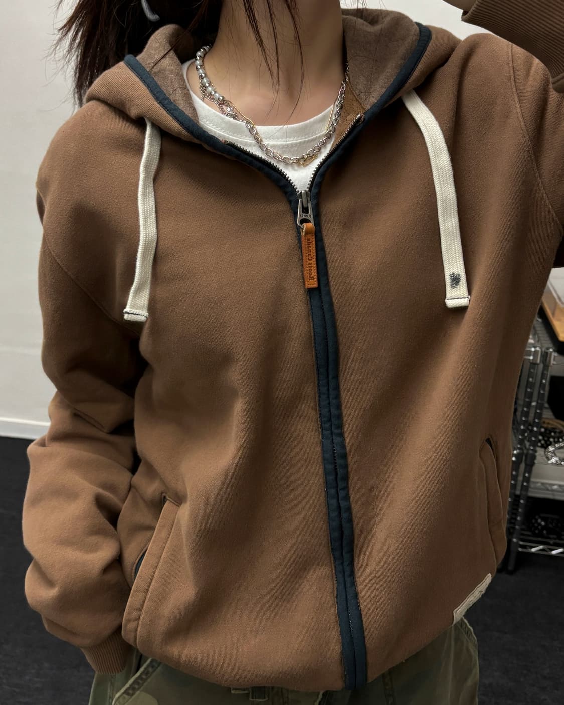 캐나다 루츠 00s 모카 브라운 후드집업 상품이미지2