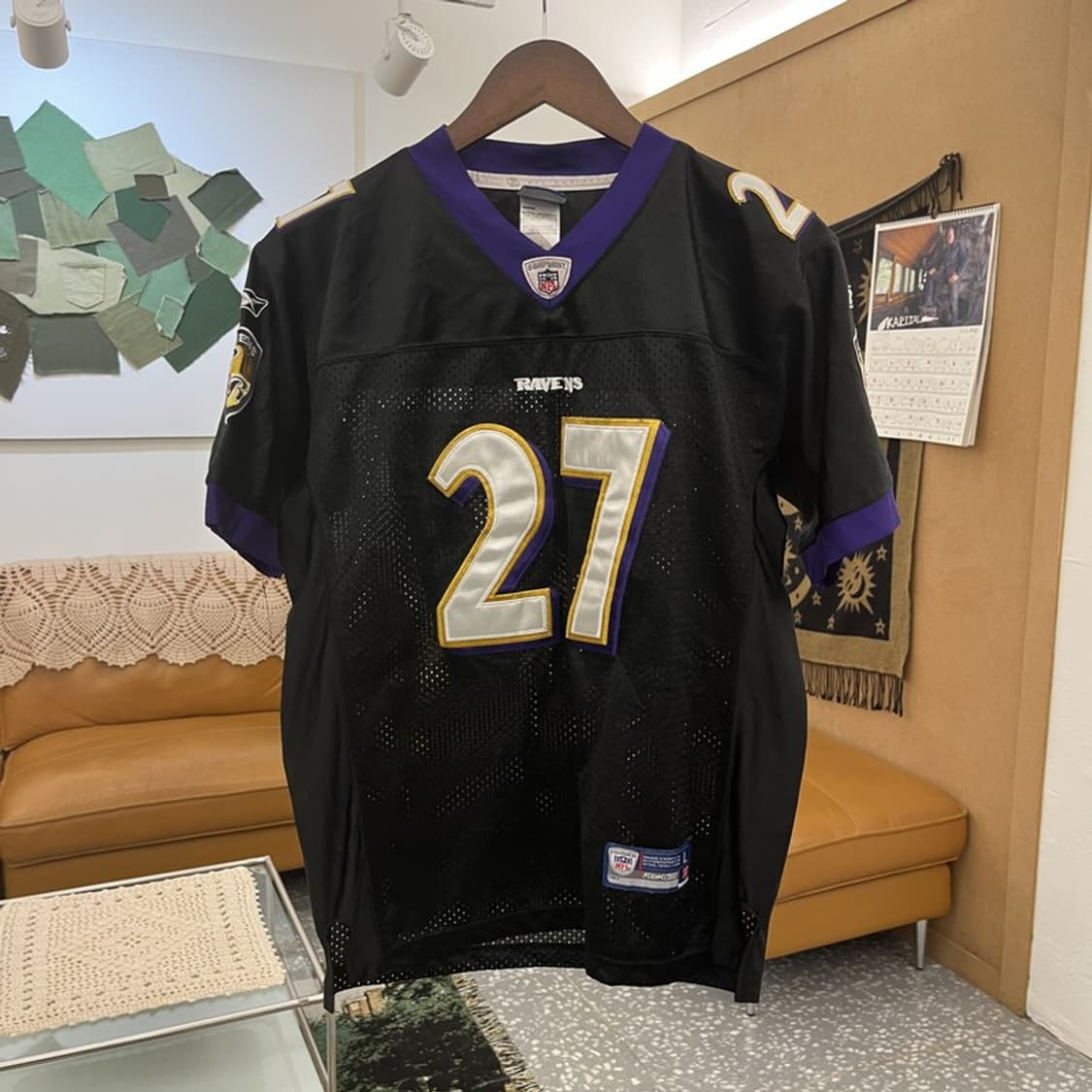 리복 NFL 볼티모어 레이븐스 풋볼 져지 반팔티 95 C11482 상품이미지3