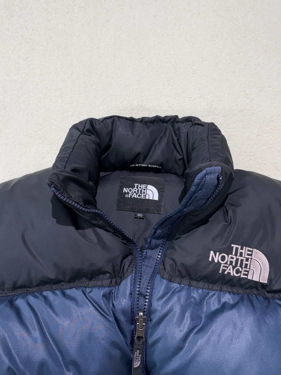 노스페이스 700 눕시 패딩 네이비 90-95 사이즈 상품이미지3