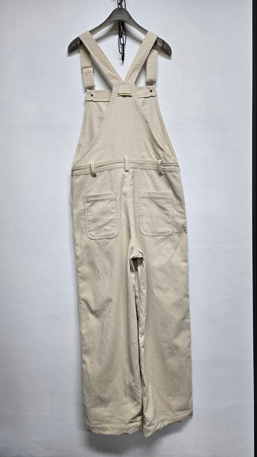 마가린핑거스 리본 코듀로이 오버롤 아이보리 점프수트 상품이미지3