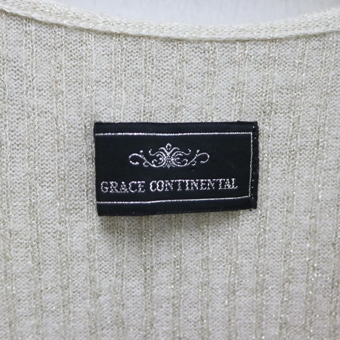 GRACE CONTINENTAL 러플 글리터 가디건 59671 상품이미지8