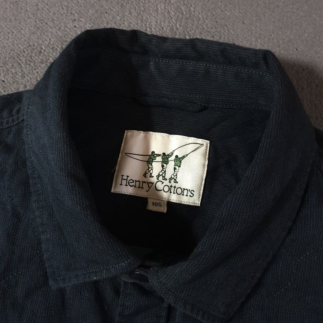 헨리코튼 다운 셔츠 자켓 105 XL 네이비 상품이미지4