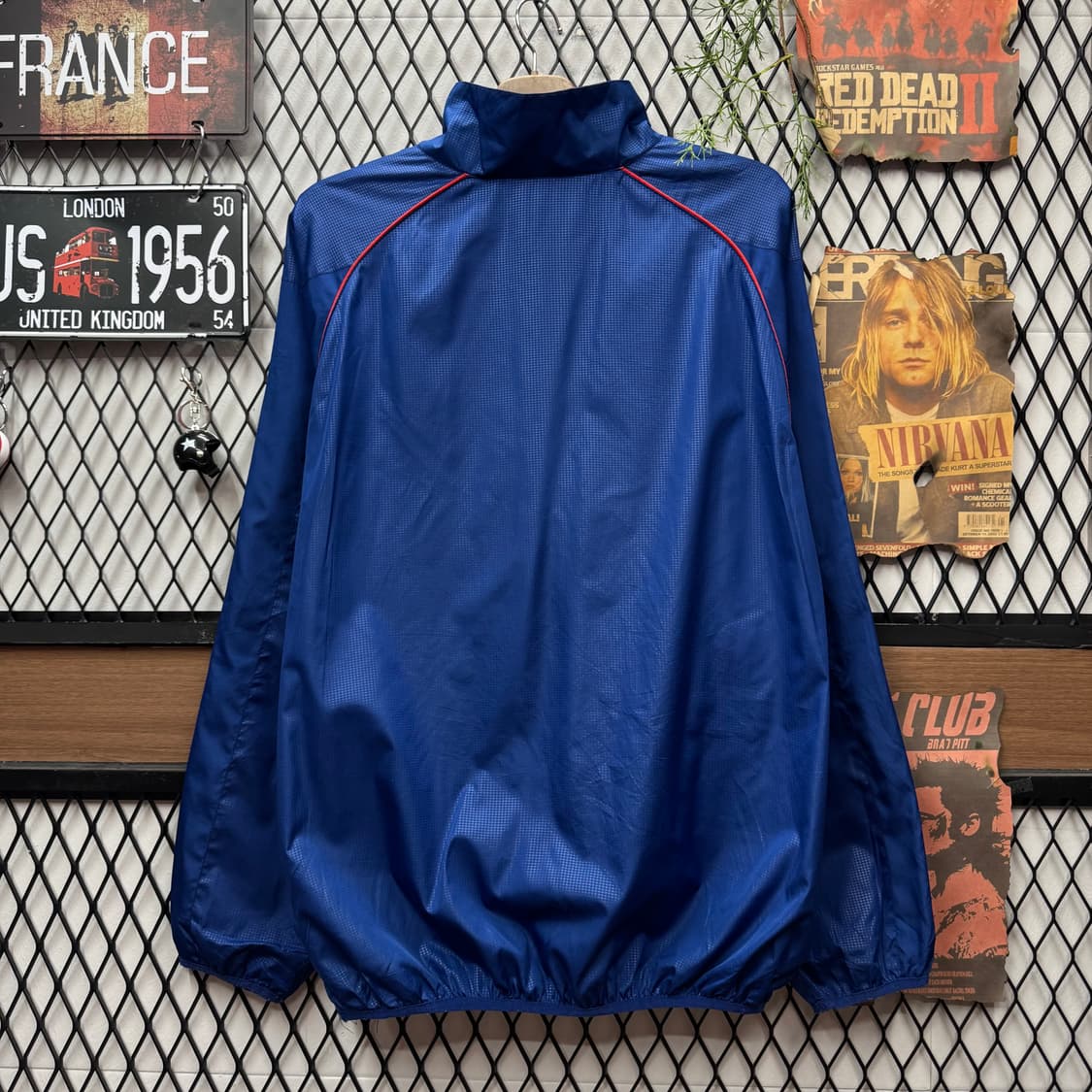 MLB X G-lll 칼뱅크 시카고 컵 바람막이 전면 로고 포인트 블루 상품이미지2