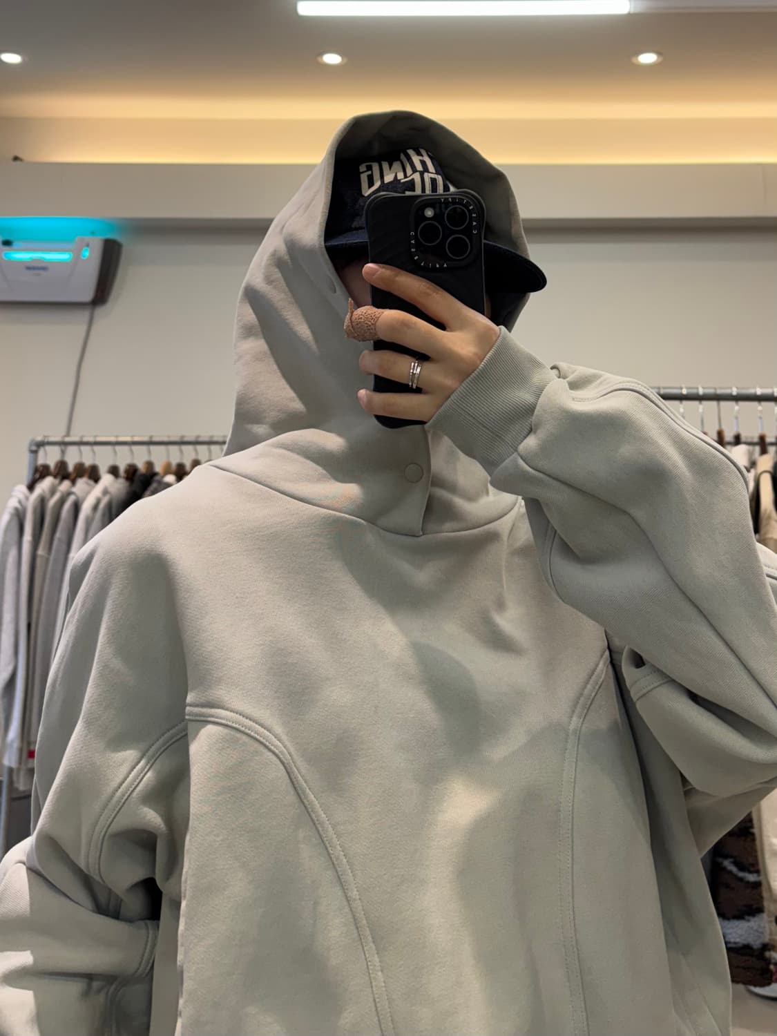 그레일즈 지오메트리 스냅 오버 후드티 상품이미지7